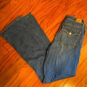 LEVI’s women 8 jeans pants 512 boot cut blue denim very good